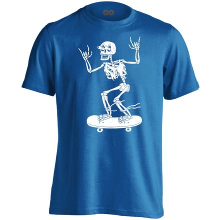 Metal gördeszkás férfi póló (kék)