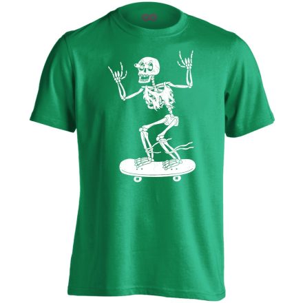 Metal gördeszkás férfi póló (zöld)