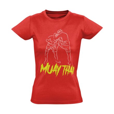 BUMMaFejbe thai bokszos női póló (piros)