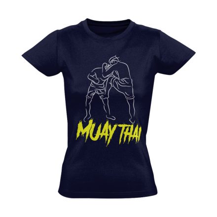 BUMMaFejbe thai bokszos női póló (tengerészkék)