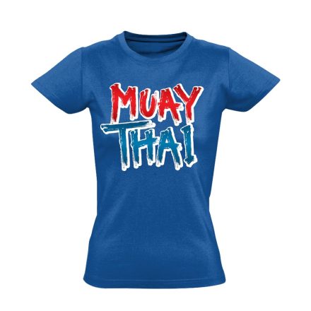 MuayThai thai bokszos női póló (kék)