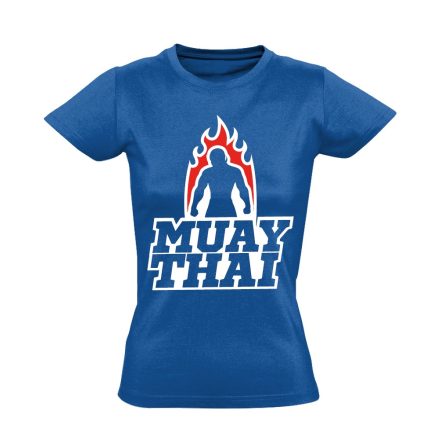 TűzbenEdzett thai bokszos női póló (kék)