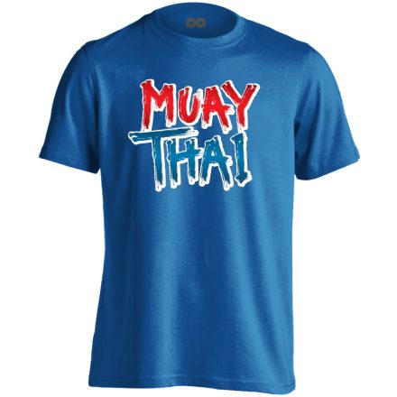 MuayThai thai bokszos férfi póló (kék)