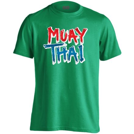 MuayThai thai bokszos férfi póló (zöld)