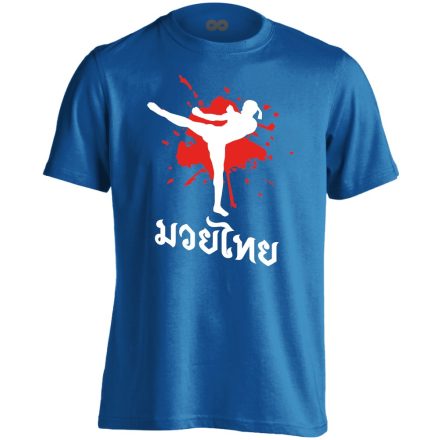 BeKellRúgni thai bokszos férfi póló (kék)