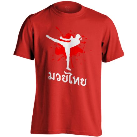 BeKellRúgni thai bokszos férfi póló (piros)