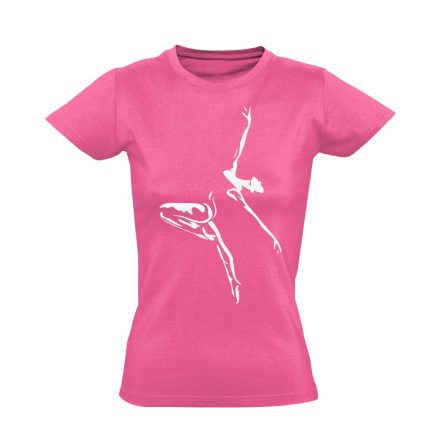 Pozíció "csúcsfény" balettos női póló (rózsaszín)