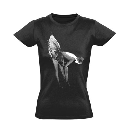 Chaussure "akvarell" balettos női póló (fekete)