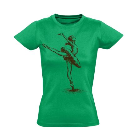 Penché "skicc" balettos női póló (zöld)