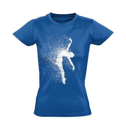Pozíció "részecskék" balettos női póló (kék)