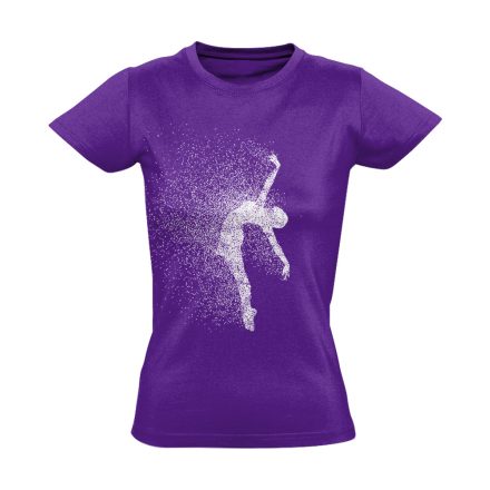 Pozíció "részecskék" balettos női póló (lila)