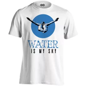 Water Is My Sky úszó férfi póló (fehér)