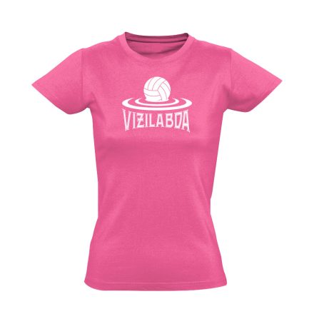 Vizilabda fodrozódás vizilabdás női póló (rózsaszín)