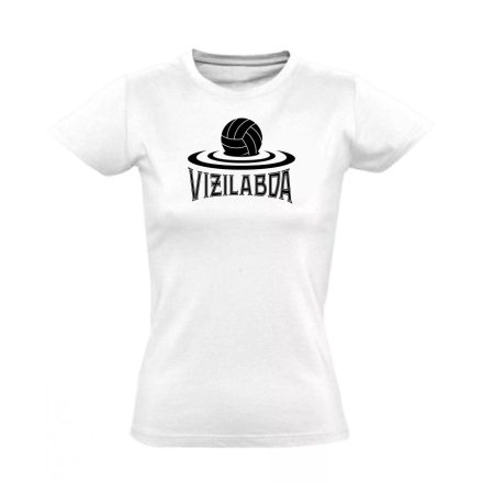 Vizilabda fodrozódás vizilabdás női póló (fehér)