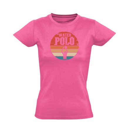 WateRETRO polo vizilabdás női póló (rózsaszín)