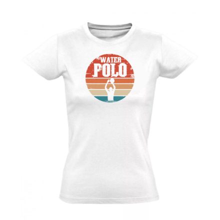 WateRETRO polo vizilabdás női póló (fehér)