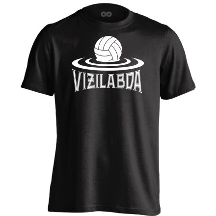 Vizilabda fodrozódás vizilabdás férfi póló (fekete)