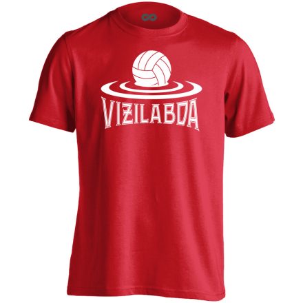 Vizilabda fodrozódás vizilabdás férfi póló (piros)