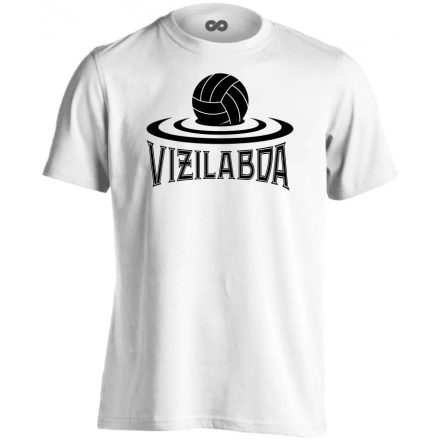Vizilabda fodrozódás vizilabdás férfi póló (fehér)