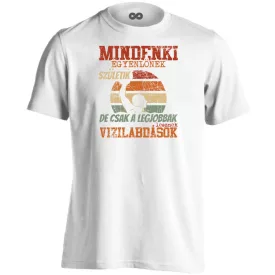   Minenki egyenlőnek születik vizilabdás férfi póló (fehér)