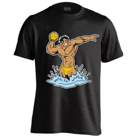 Cool Polo vízilabdás férfi póló (fekete)