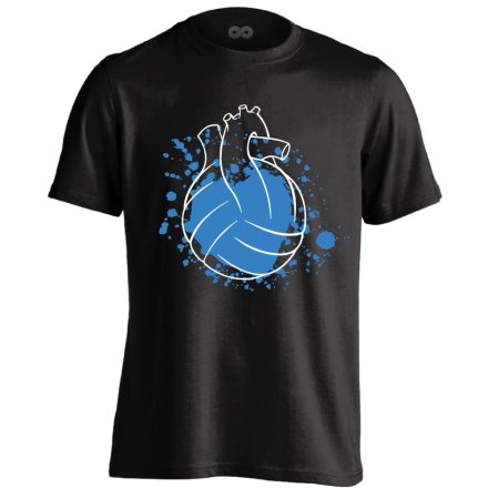 Water Polo Heart vízilabdás férfi póló (fekete)