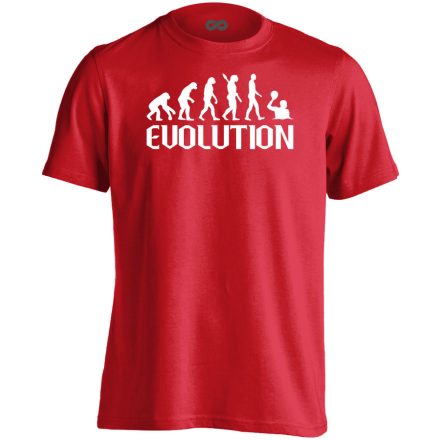 Evolúció vizilabdás férfi póló (piros)
