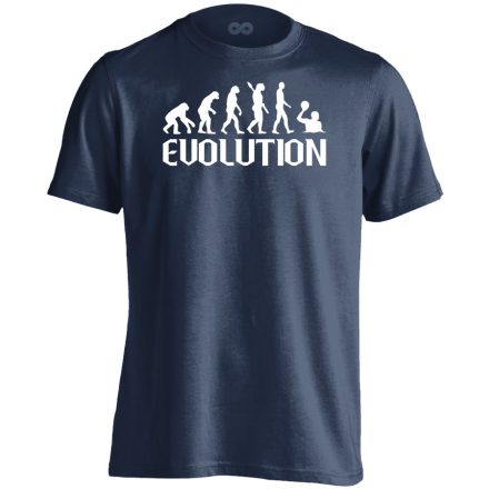 Evolúció vizilabdás férfi póló (tengerészkék)