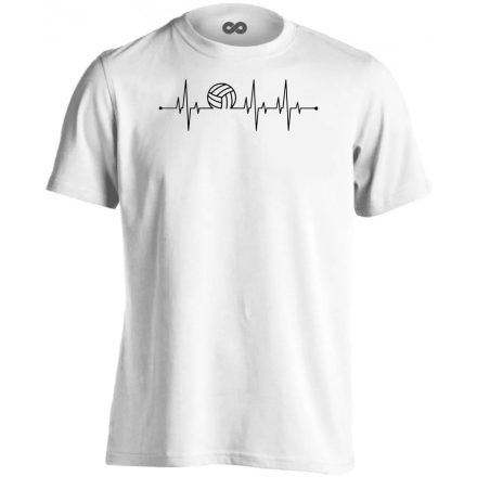 EKG vizilabdás férfi póló (fehér)