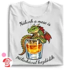 Mese pálinka folklór női póló (fehér)