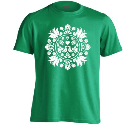 BékeKép folklóros férfi póló (zöld)