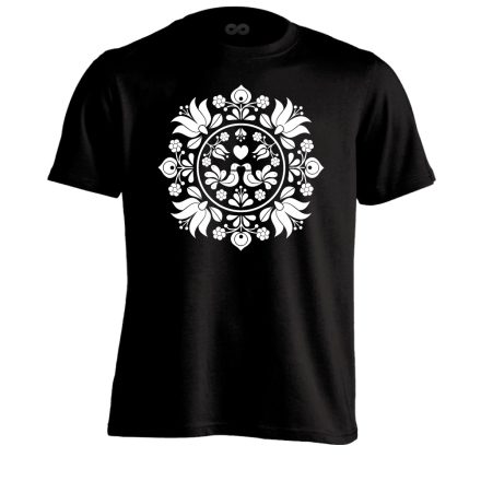 BékeKép folklóros férfi póló (fekete)