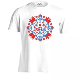 BékeKép folklóros férfi póló (fehér)