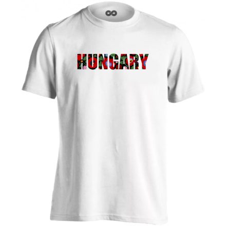 Magyaros magyarok férfi póló (fehér)