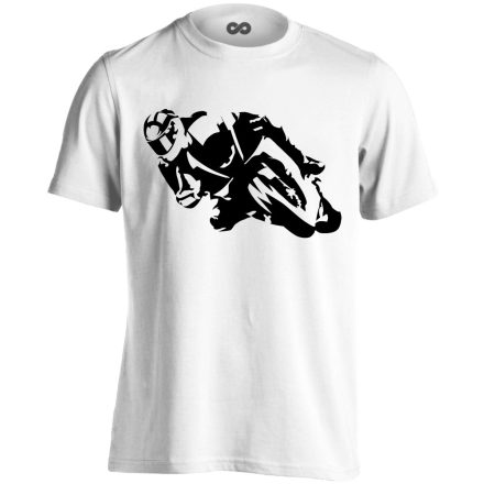 №12 motoros férfi póló (fehér)