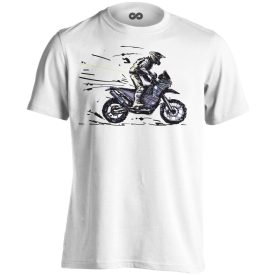 №9 motoros férfi póló (fehér)