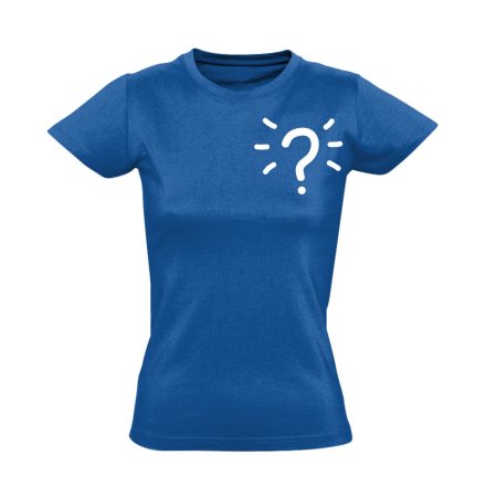 Zsákbamacskás női póló (kék)