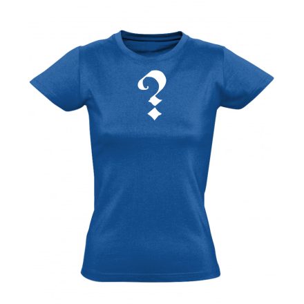 Kalandjáték zsákbamacska női póló (kék)