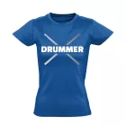Drummer dobos női póló (kék)