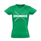 Drummer dobos női póló (zöld)