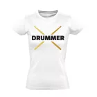 Drummer dobos női póló (fehér)
