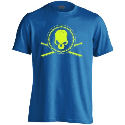 Haláli Pergő dobos férfi póló (kék)