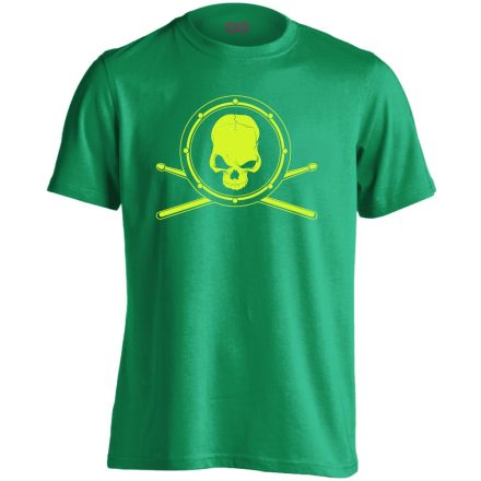 Haláli Pergő dobos férfi póló (zöld)