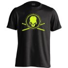 Haláli Pergő dobos férfi póló (fekete)