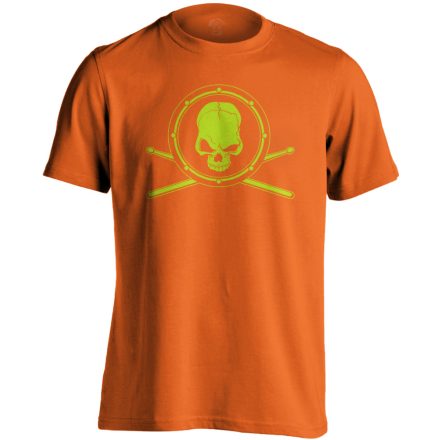 Haláli Pergő dobos férfi póló (narancssárga)