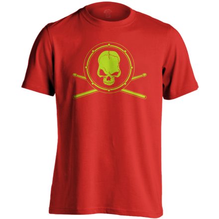 Haláli Pergő dobos férfi póló (piros)