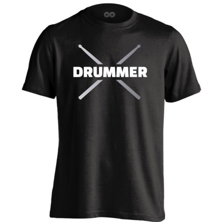 Drummer dobos férfi póló (fekete)
