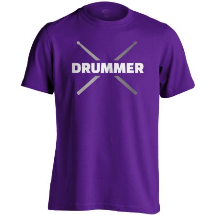 Drummer dobos férfi póló (lila)