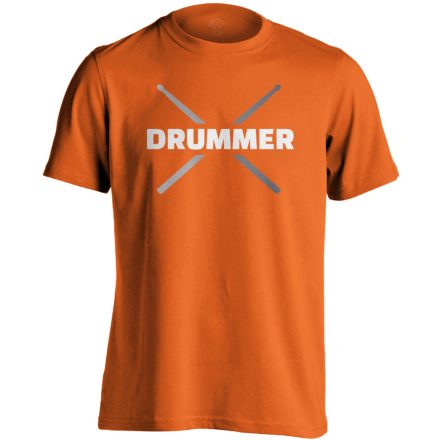 Drummer dobos férfi póló (narancssárga)