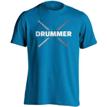 Drummer dobos férfi póló (zafírkék)